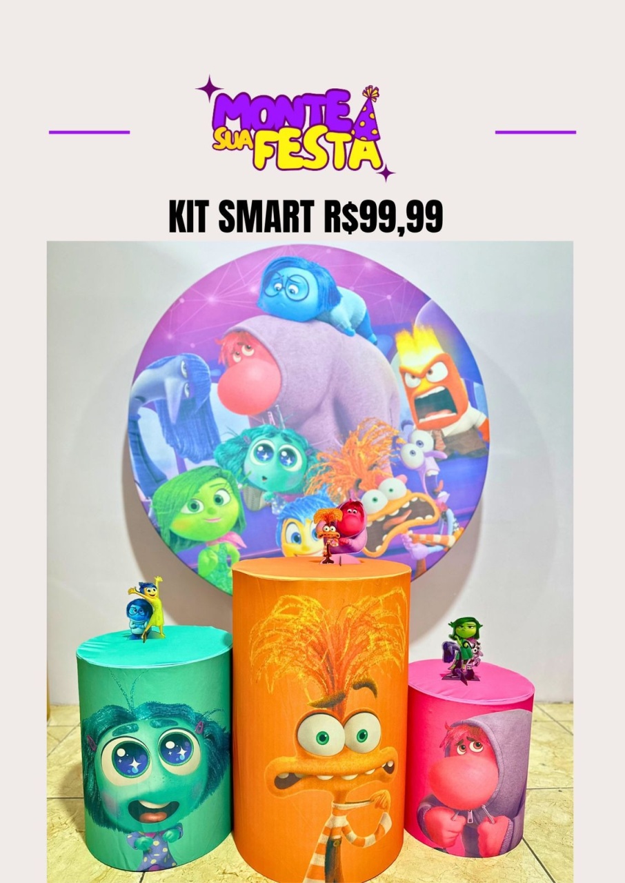 Divertidamente Menina - Kit Smart  - Monte sua festa 