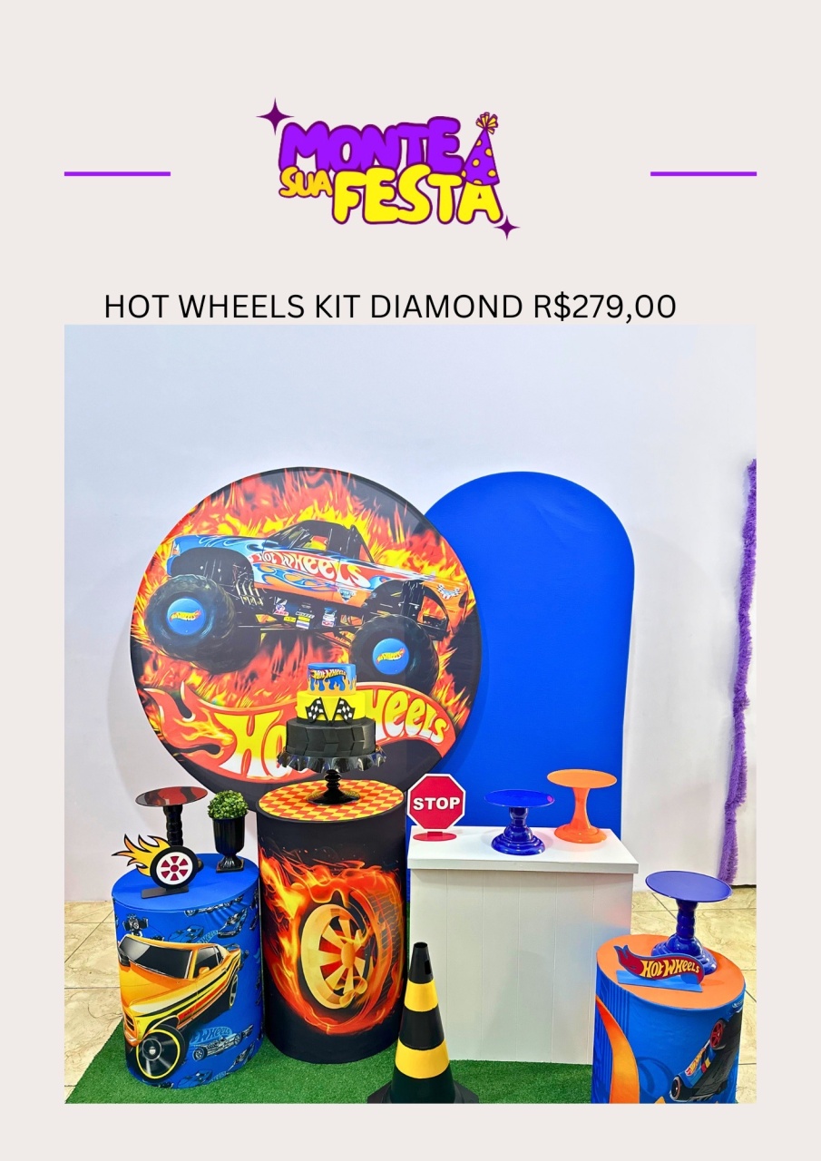 Hot Wheels - Kit Diamond - Monte sua festa 