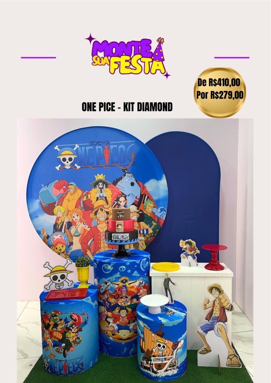 One Pice - Kit Diamond - Monte sua festa 