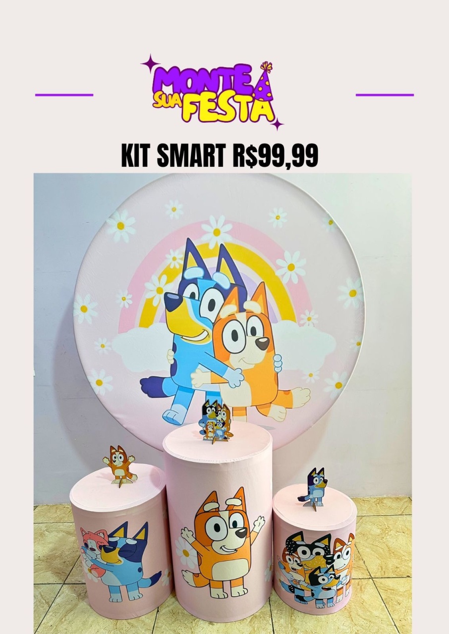 Bluey Menina - Kit Smart  - Monte sua festa 