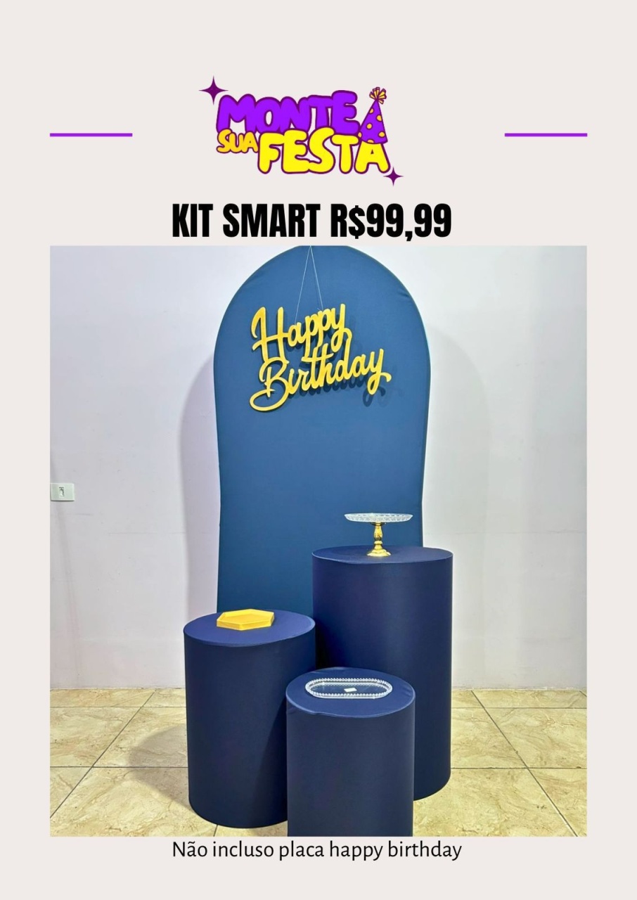 Marinho Adulta - Kit Smart  - Monte sua festa 