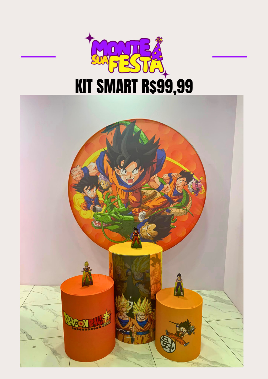 Dragonball Z - Kit Smart - Monte sua festa 