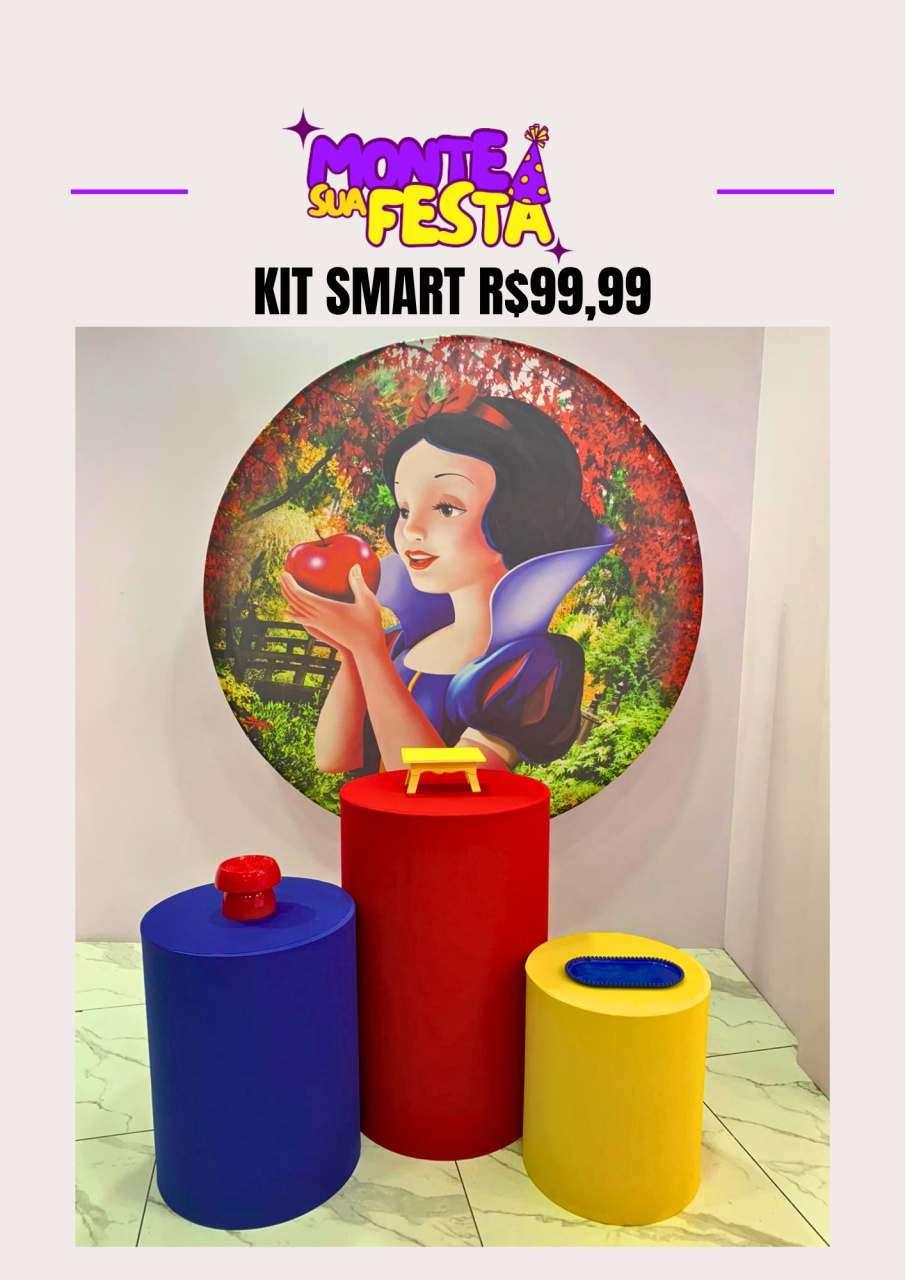 Branca de Neve Adulta - Kit Smart - Monte sua festa 