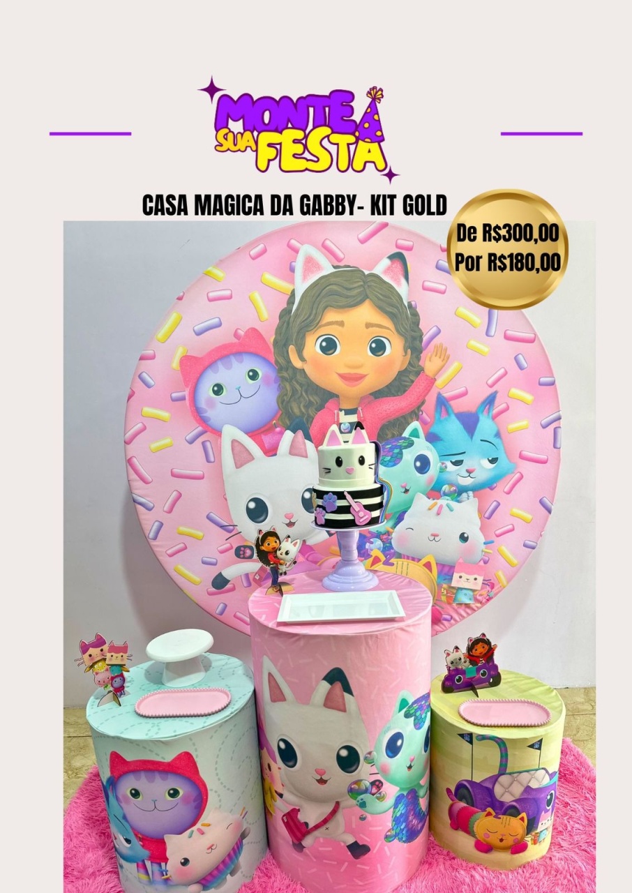 Casa Magica da Gaby - Kit Gold - Monte sua festa 