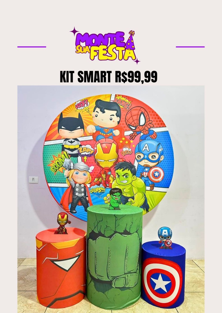 Vingadores Baby  - Kit Smart - Monte sua festa 