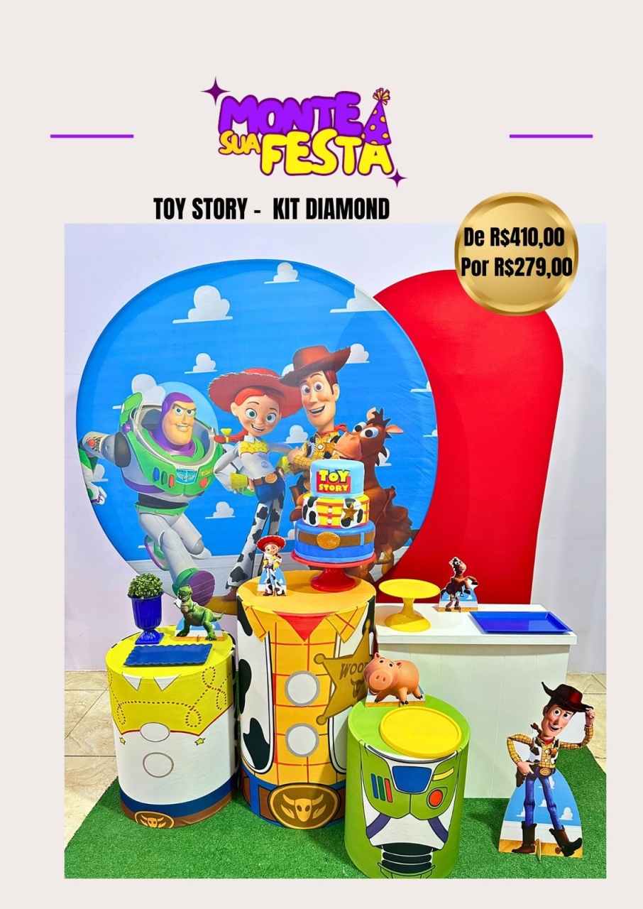 Toy Story - Kit Diamond  - Monte sua festa 
