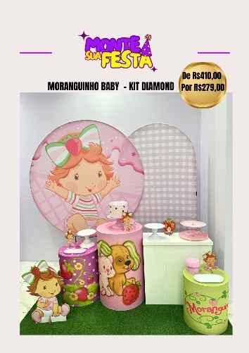 Moranguinho Baby - Kit Diamond - Monte sua festa 