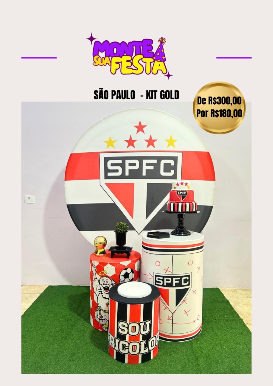 São Paulo - Kit Gold - Monte sua festa 