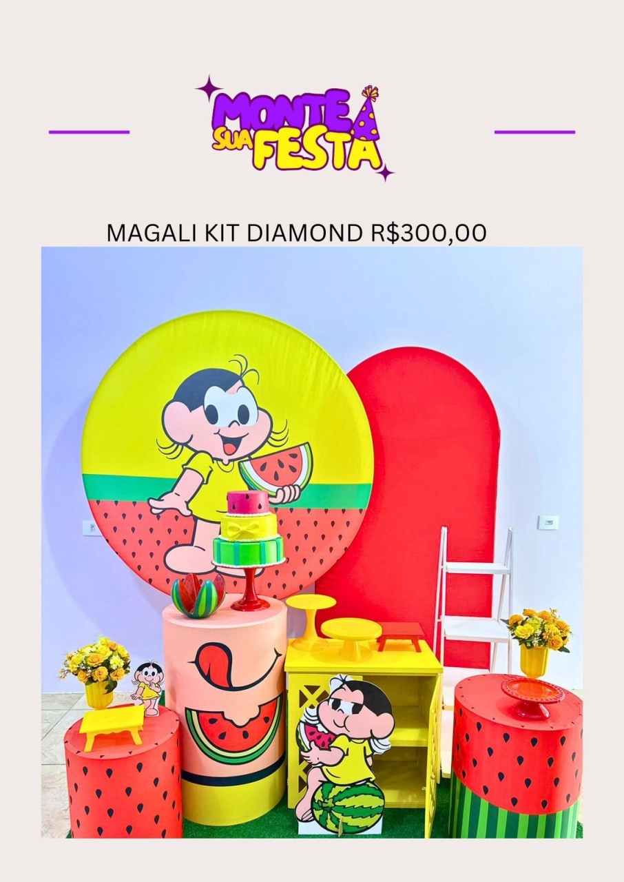 Magali - Kit Diamond - Monte sua festa 