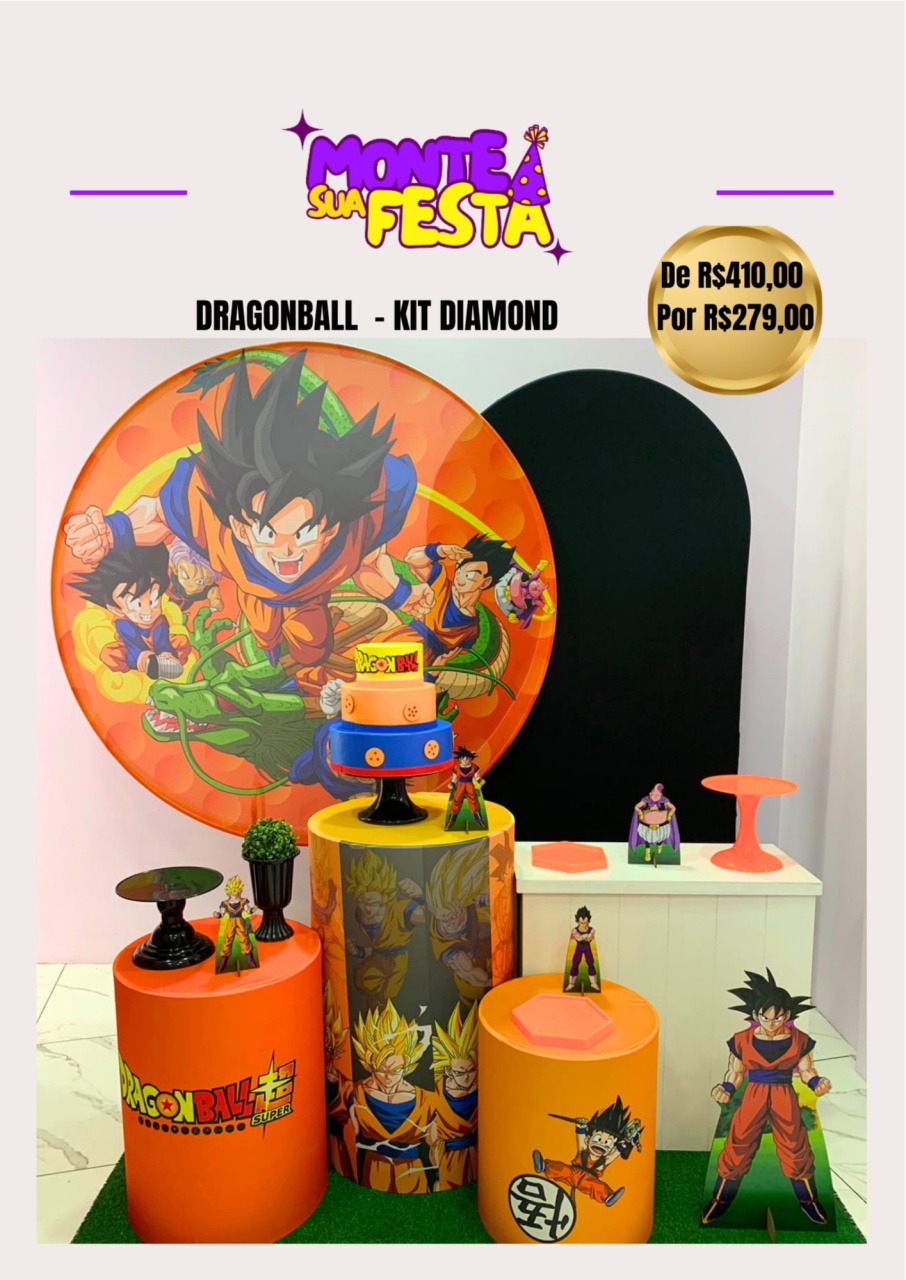Dragonball Z - Kit Diamond - Monte sua festa 
