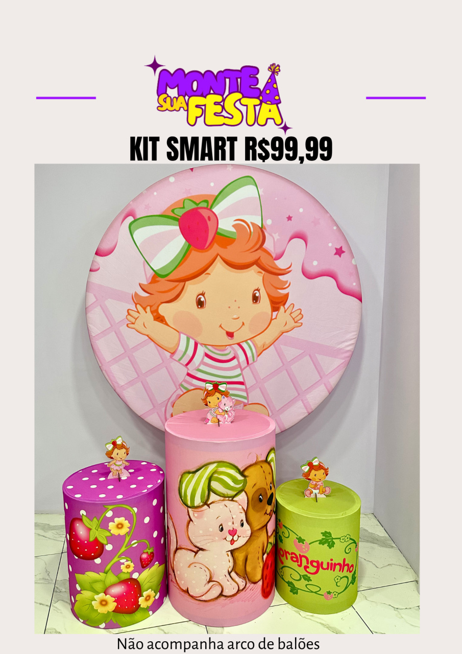 Moranguinho Baby - Kit Smart - Monte sua festa 