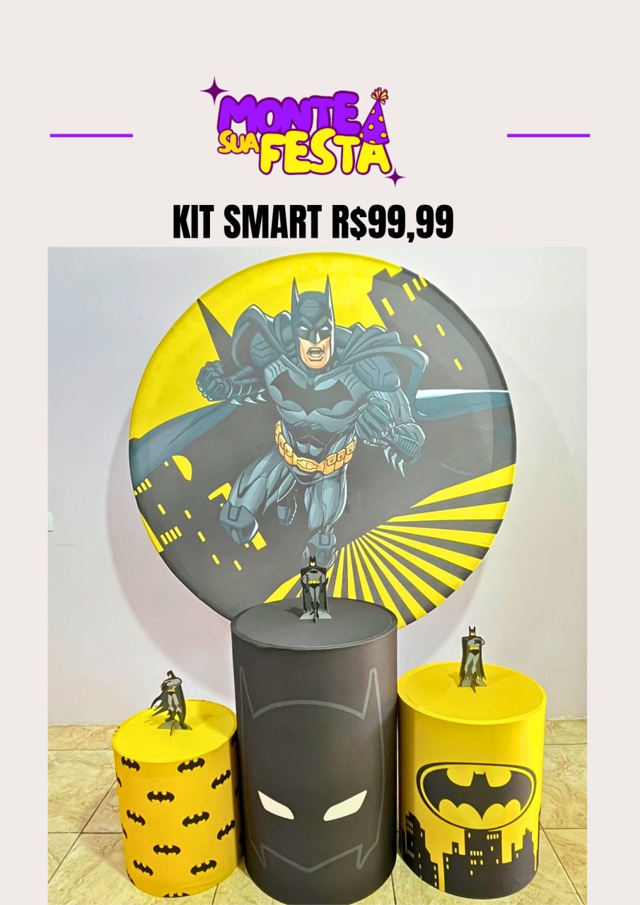 Batman - Kit Smart  - Monte sua festa 