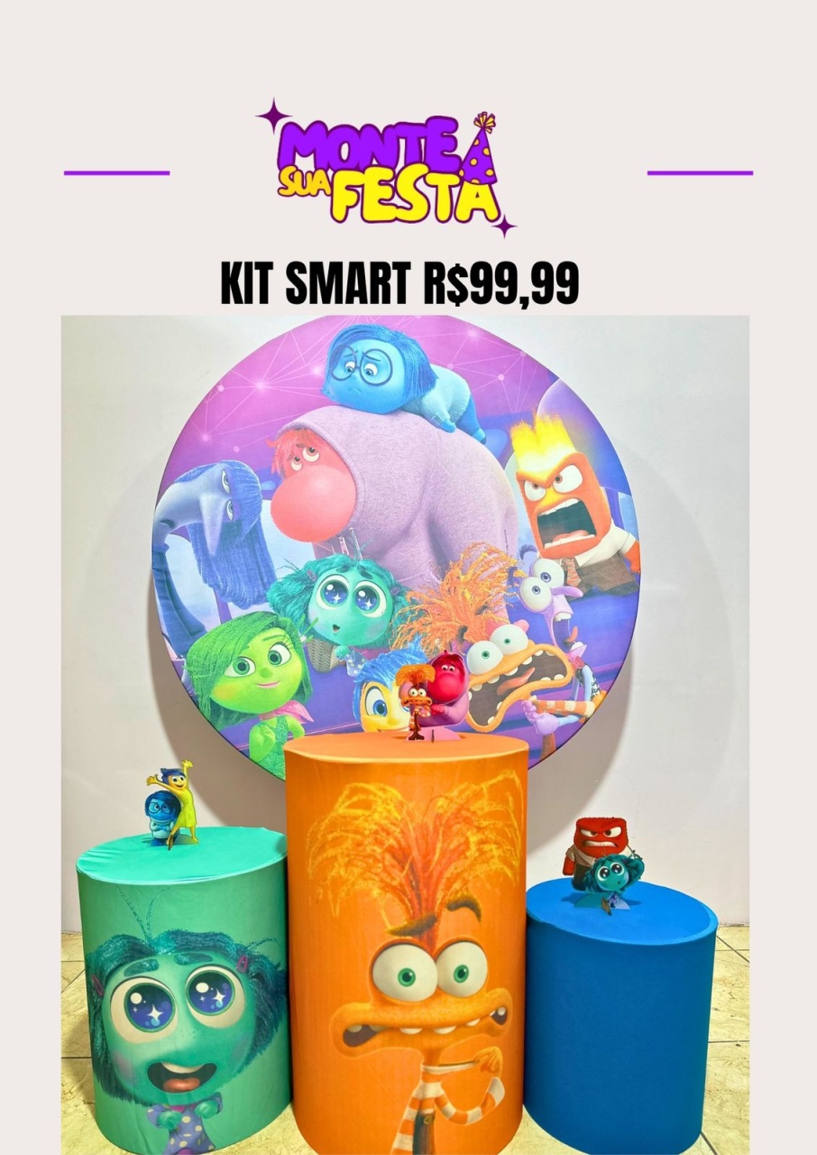 Divertidamente Menino - Kit Smart - Monte sua festa 