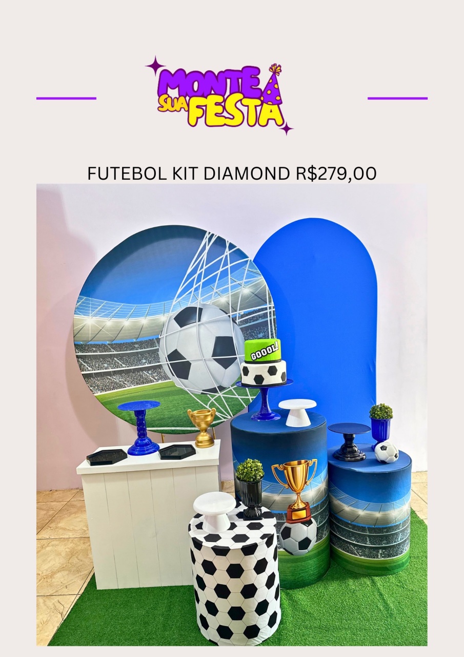 Futebol - Kit Diamond - Monte sua festa 
