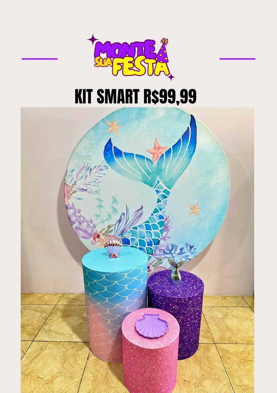 Sereia - Kit Smart  - Monte sua festa 