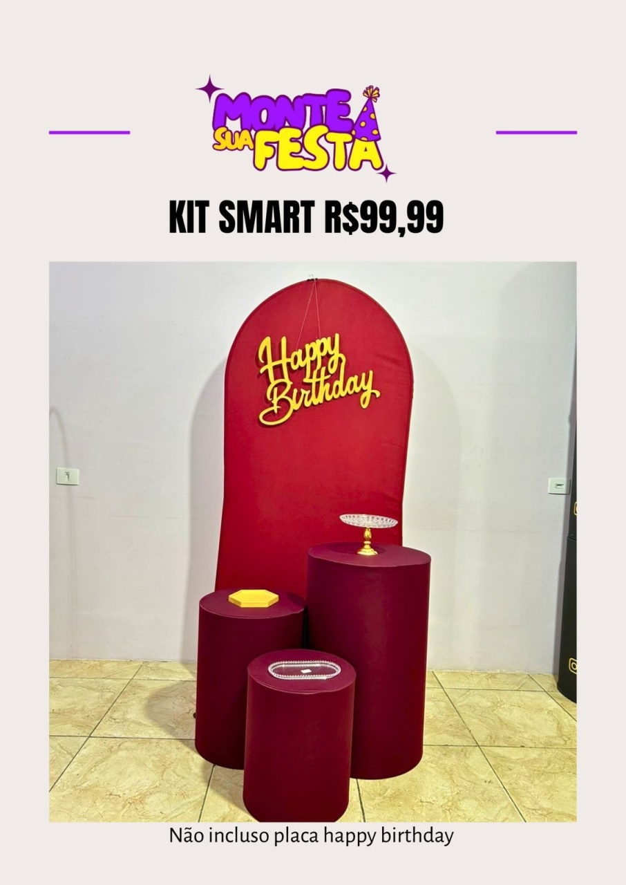 Marsala Adulta - Kit Smart   - Monte sua festa 
