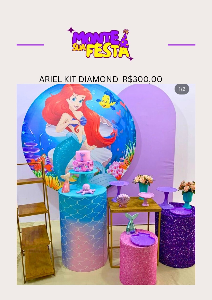 Ariel - Kit Diamond  - Monte sua festa 