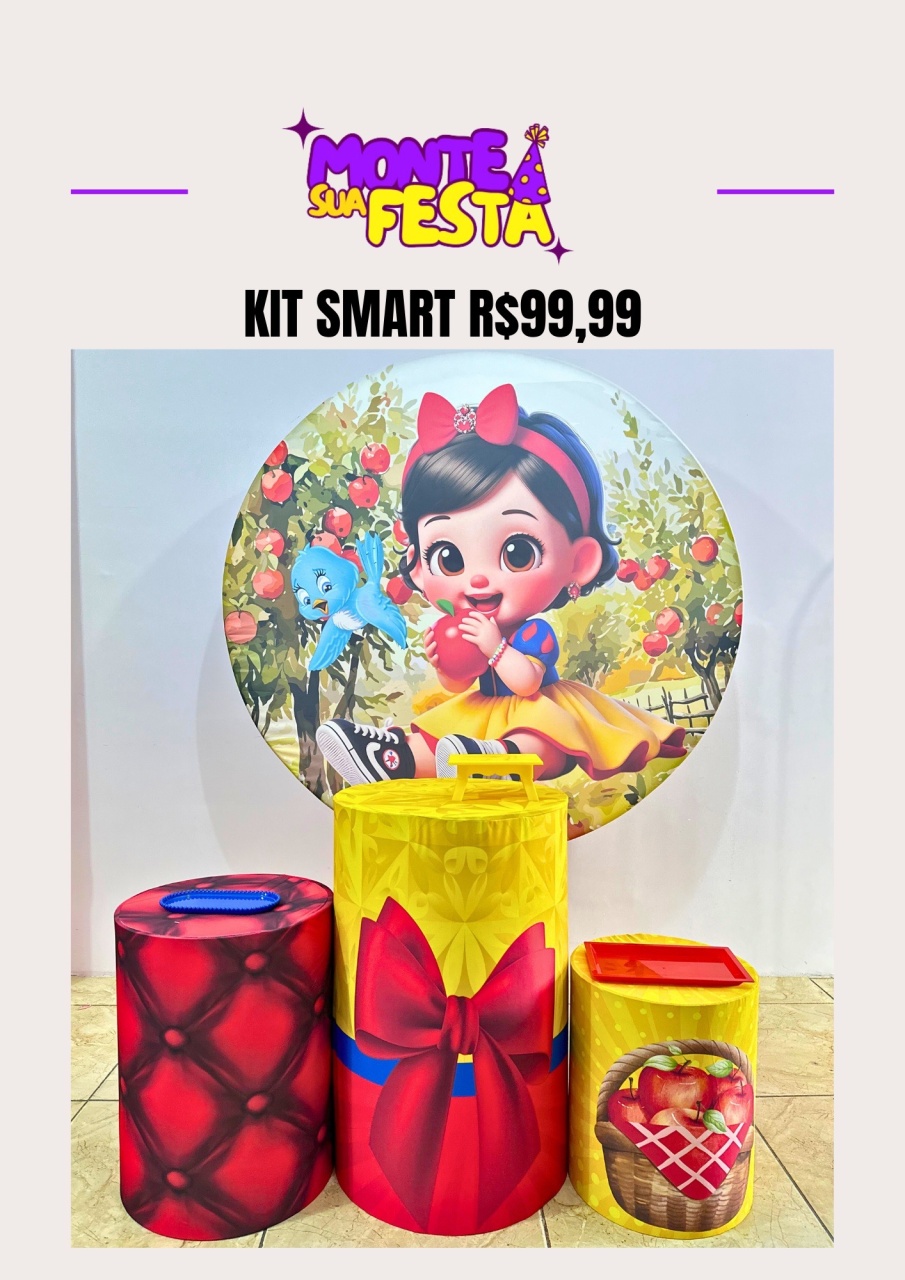 Branca de Neve - Kit Smart - Monte sua festa 
