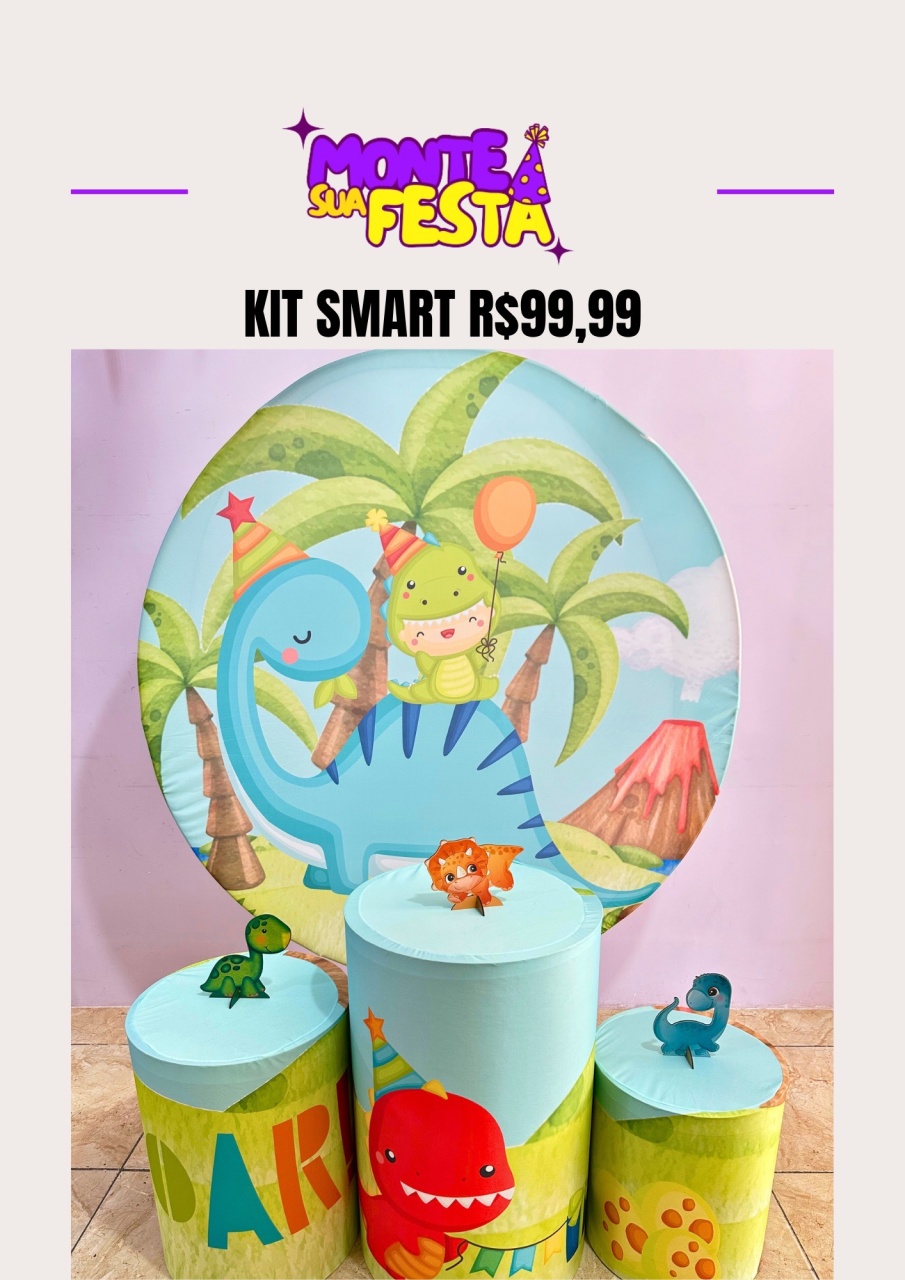 Dino Baby - Kit Smart  - Monte sua festa 