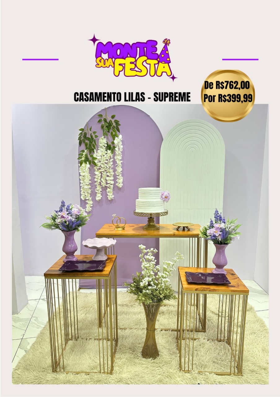 Casamento Lilás - Supreme - Monte sua festa 