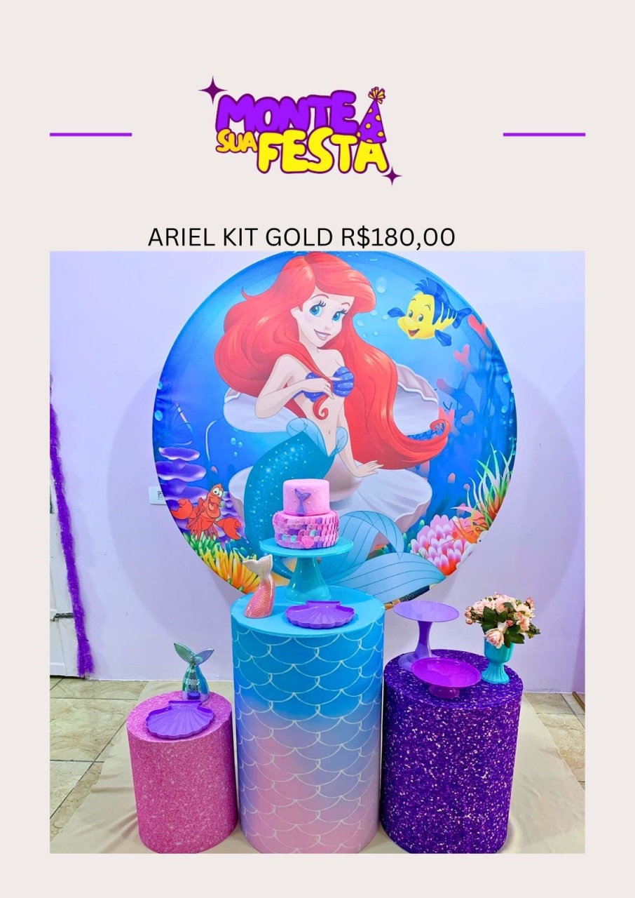 Ariel - Kit Gold - Monte sua festa 