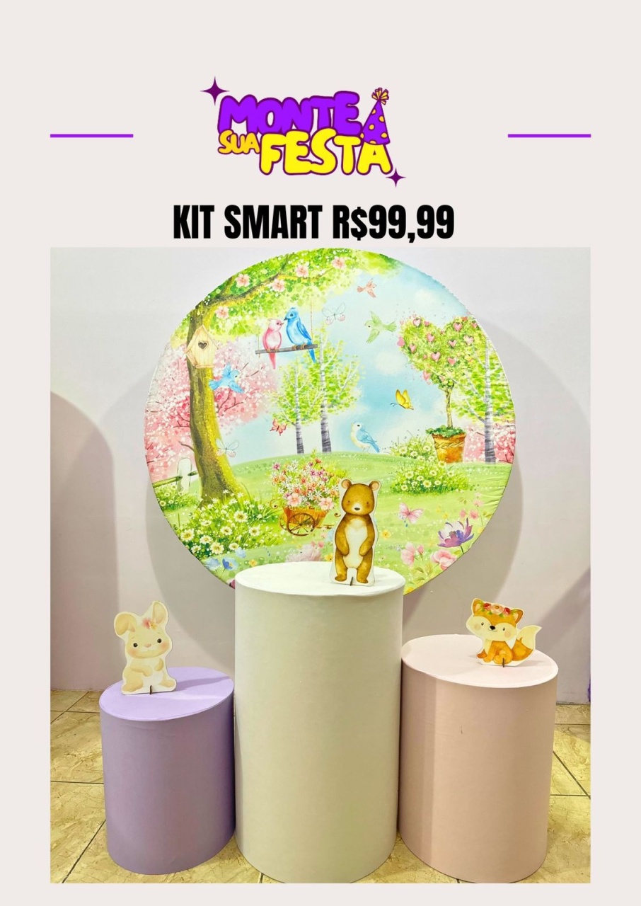 Jardim Encantado - Kit Smart  - Monte sua festa 