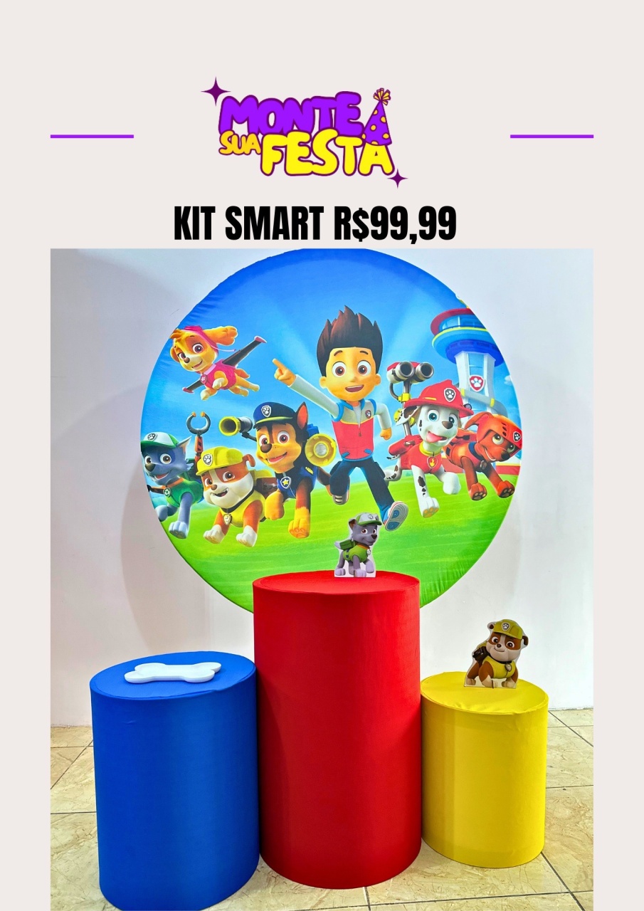 Patrulha Canina Menino - Kit Smart  - Monte sua festa 