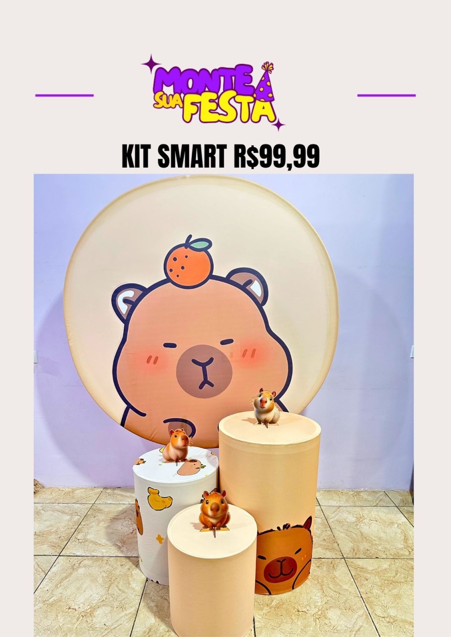 Capivara - Kit Smart  - Monte sua festa 