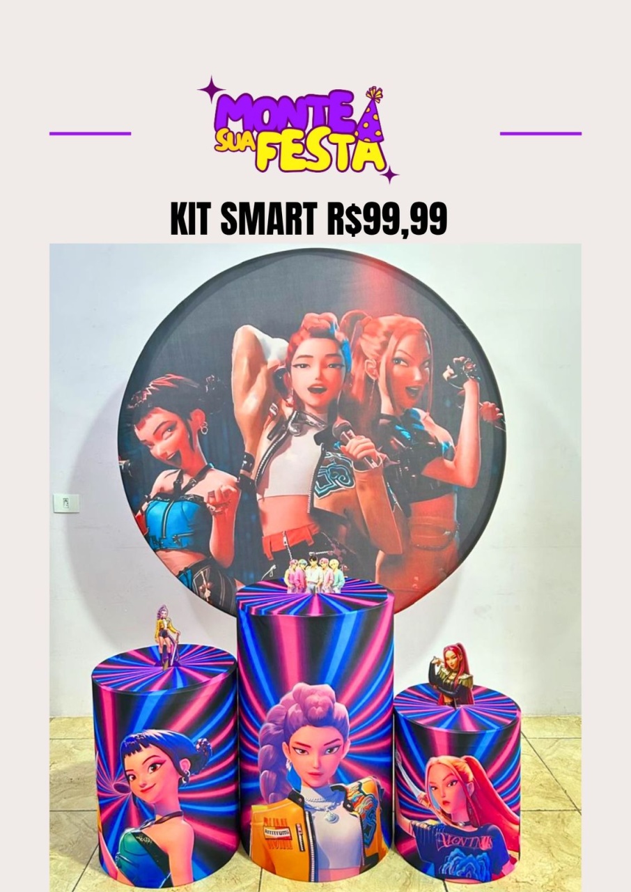 Guerreiras K-Pop - Kit Smart  - Monte sua festa 