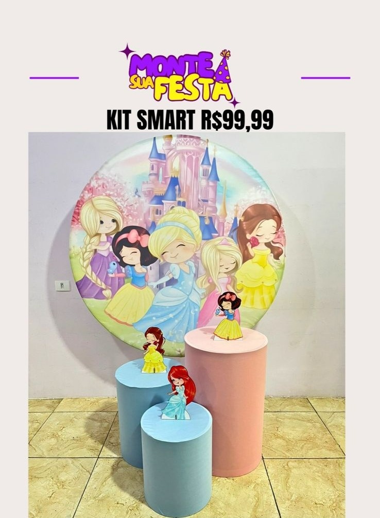 Princesas Baby - Kit Smart  - Monte sua festa 