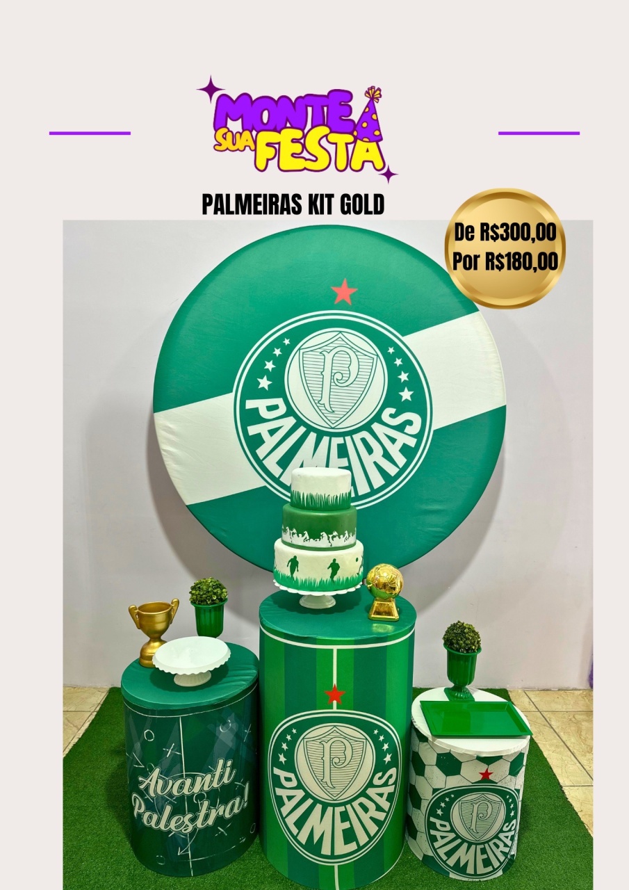 Palmeiras - Kit Gold  - Monte sua festa 