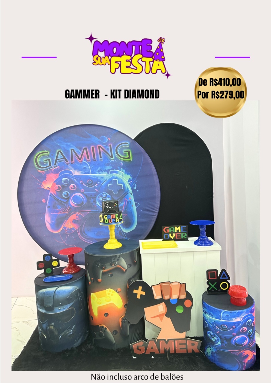 Gammer - Kit Diamond  - Monte sua festa 