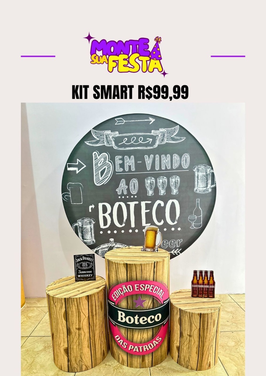 Boteco Feminino - Kit Smart  - Monte sua festa 