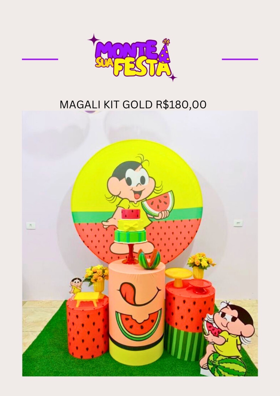 Magali - Kit Gold - Monte sua festa 