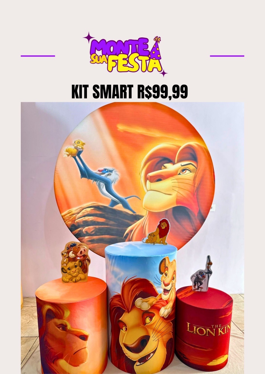 Rei Leão - Kit Smart  - Monte sua festa 