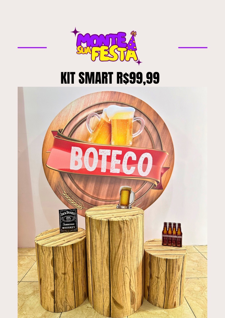 Boteco Masculino - Kit Smart  - Monte sua festa 