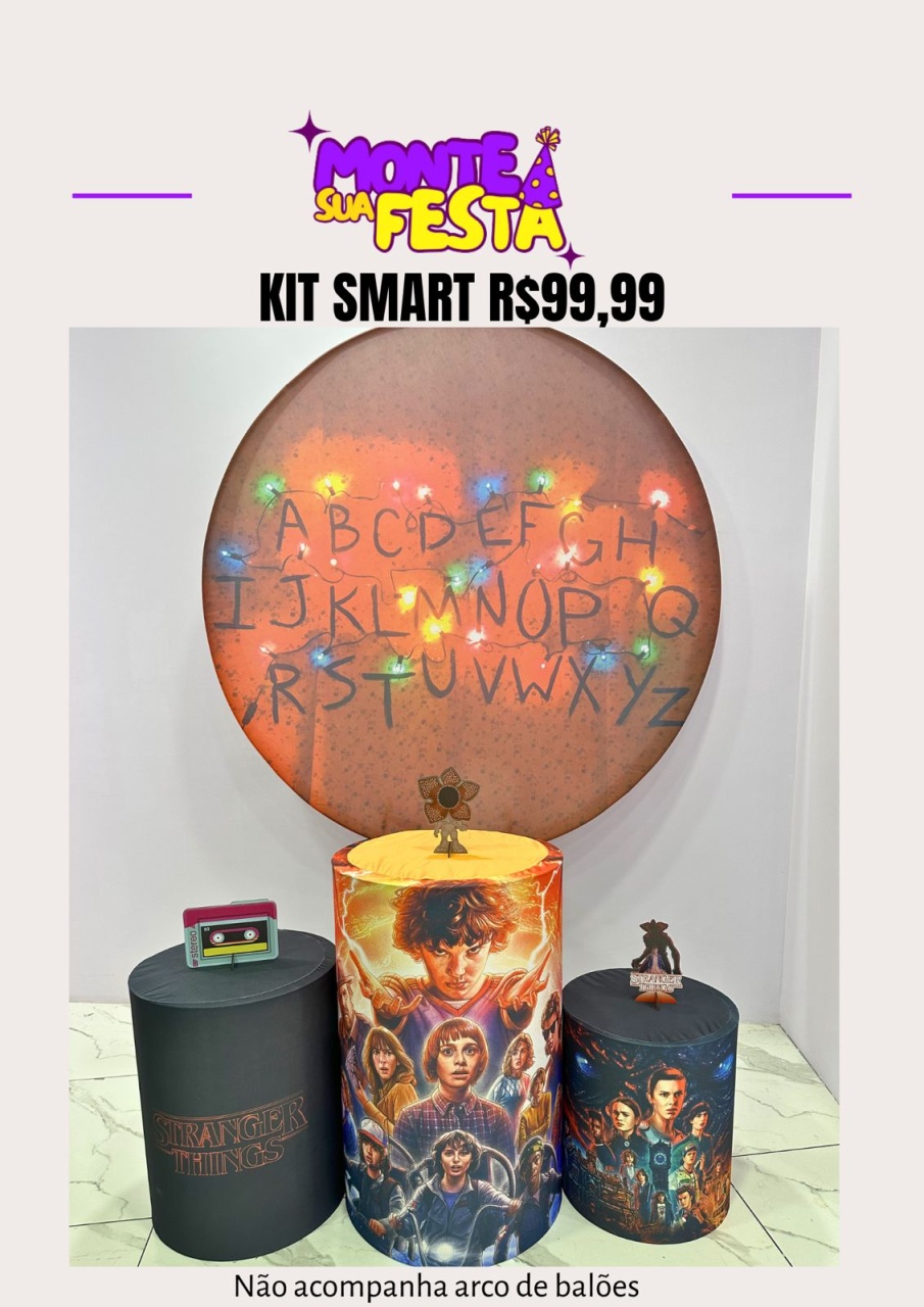 Stranger Things - Kit Smart  - Monte sua festa 