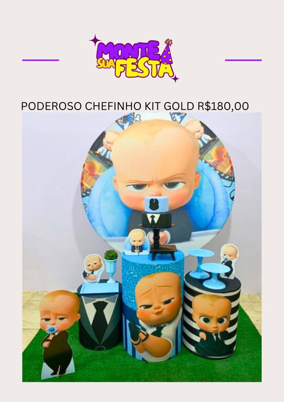 Poderoso Chefinho - Kit Gold  - Monte sua festa 