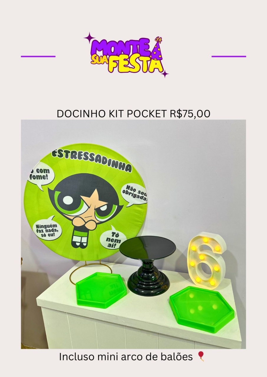 Docinho - Kit Pocket  - Monte sua festa 
