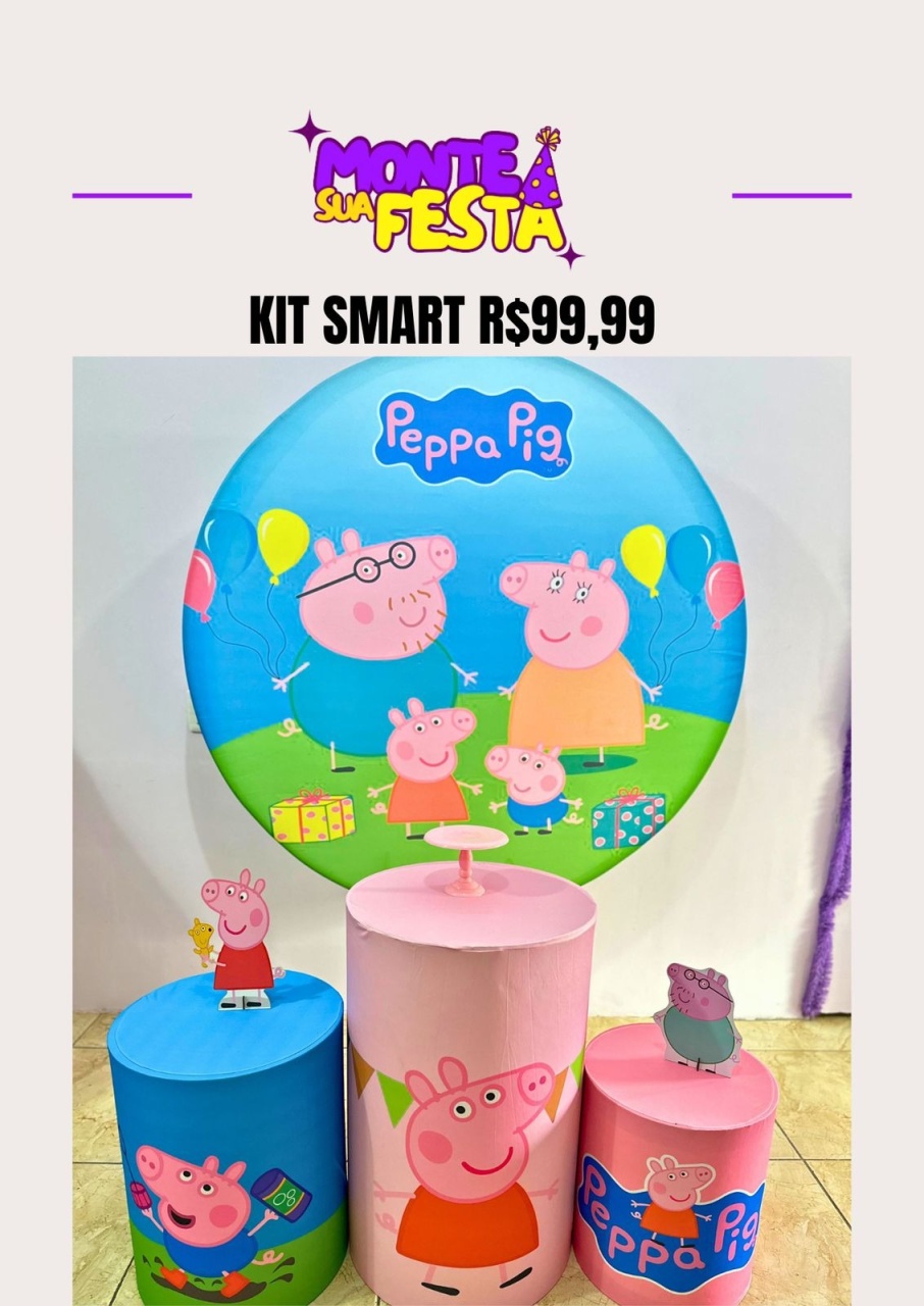 Peppa Pig - Kit Smart - Monte sua festa 
