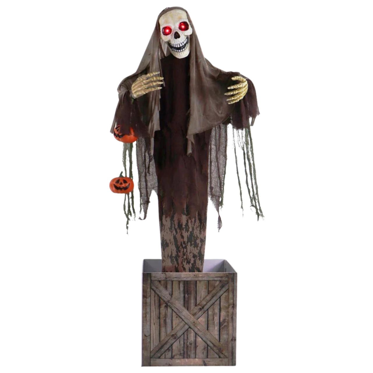 Caveira Yuri Na Caixa - Decoração Halloween Recife