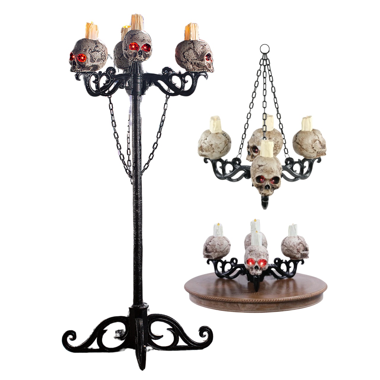 Candelabro 3 Em 1 - Decoração Halloween Recife
