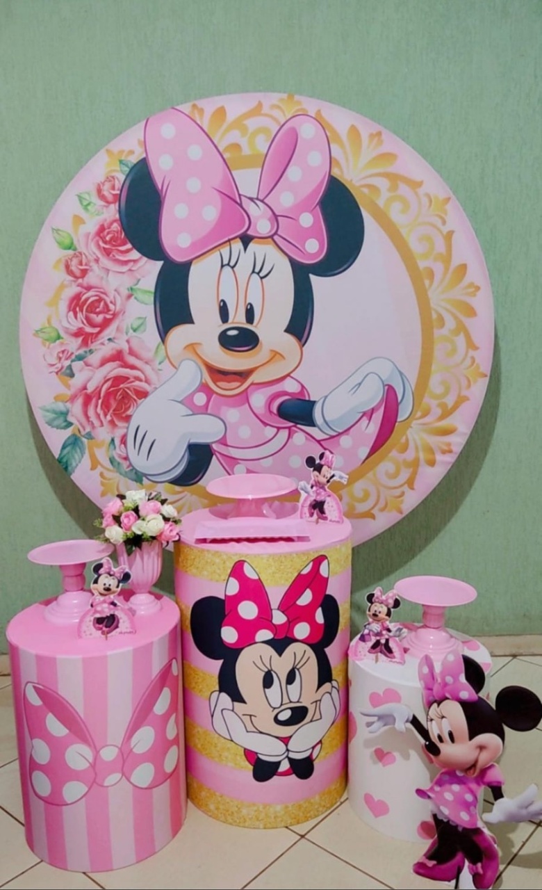 Kit Básico Minnie Rosinha 1 - encantopegueemonte