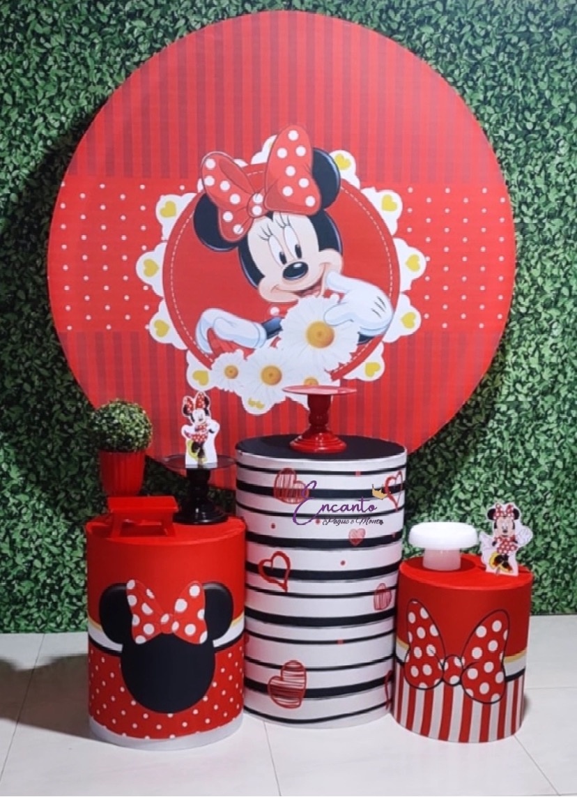 Kit Básico Minnie Vermelhaa - encantopegueemonte
