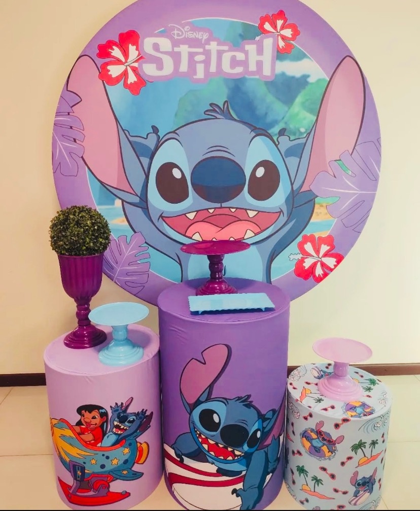 Kit Básico Lilo E Stitch Roxo  - encantopegueemonte