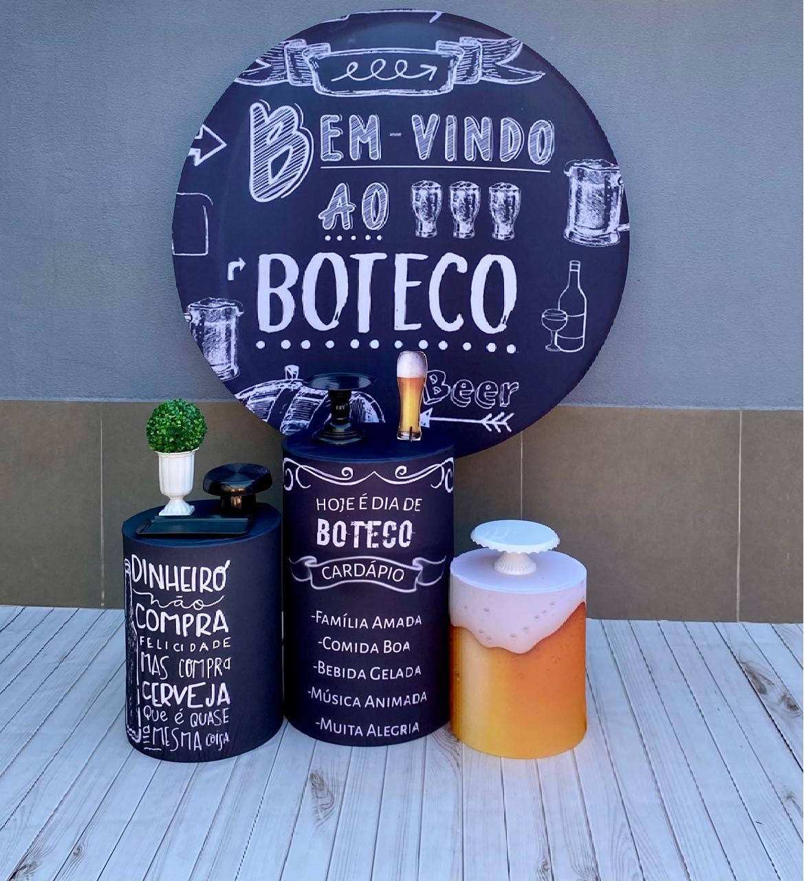 Kit Básico Boteco 4 (Tapete Não Incluso) - encantopegueemonte