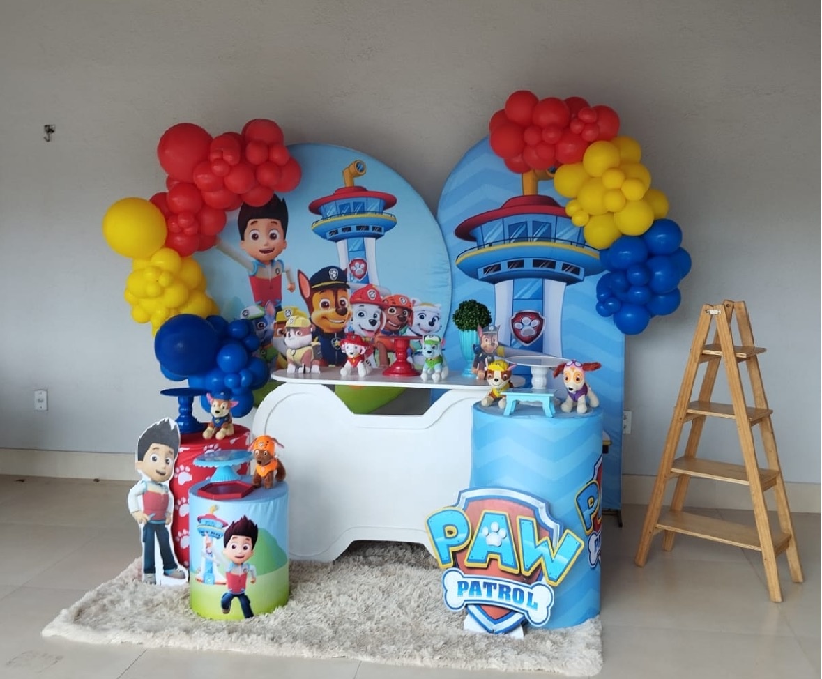 Kit Luxo Patrulha Canina ( Balão Não Incluso) - encantopegueemonte