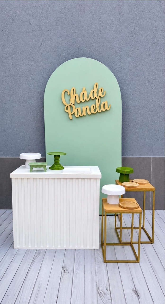 Kit Luxo Chá de Panela Verde Chá ( Tapete Não Incluso) - encantopegueemonte