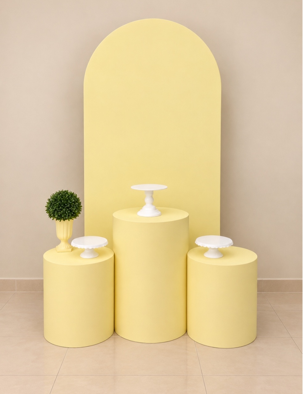 , Kit Básico Amarelo Claro ( Tapete Não Incluso) - encantopegueemonte