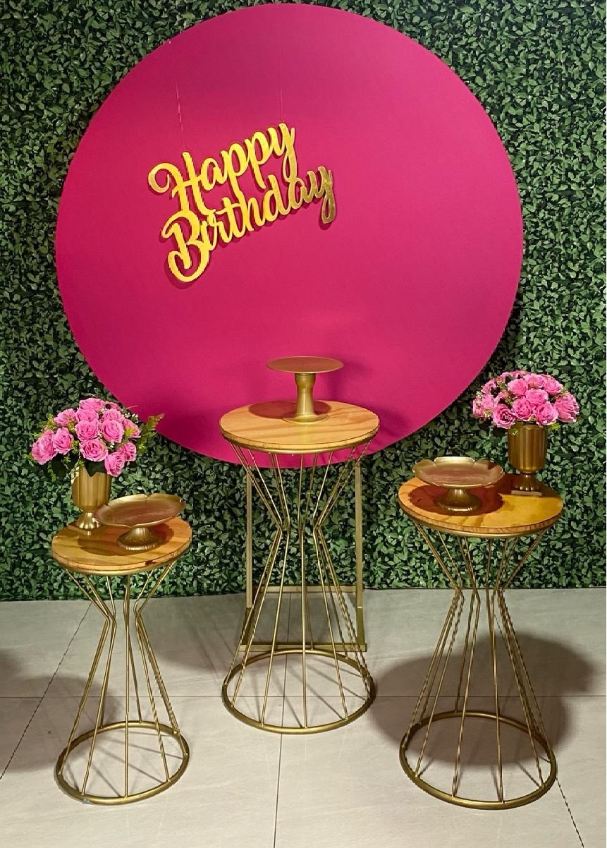Kit Premium Pink Happy Birthday  - encantopegueemonte